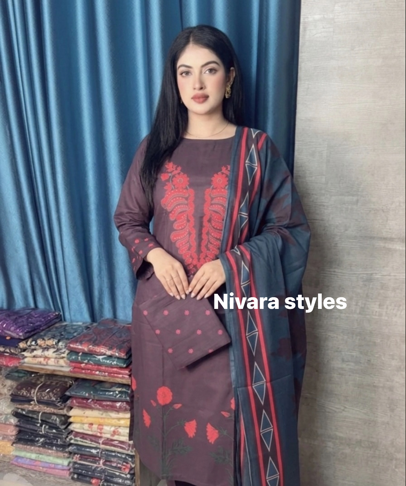 Pakistani cotton 3 piece
