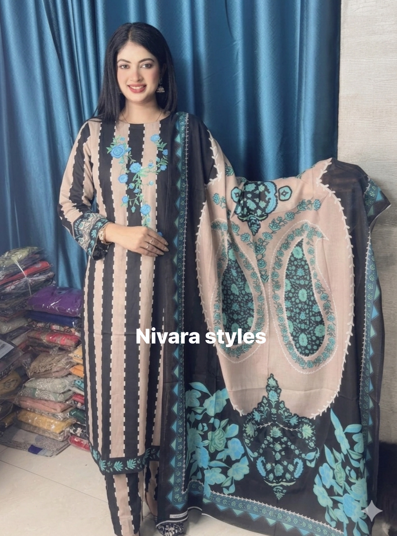 original pakistani cotton 3 piece